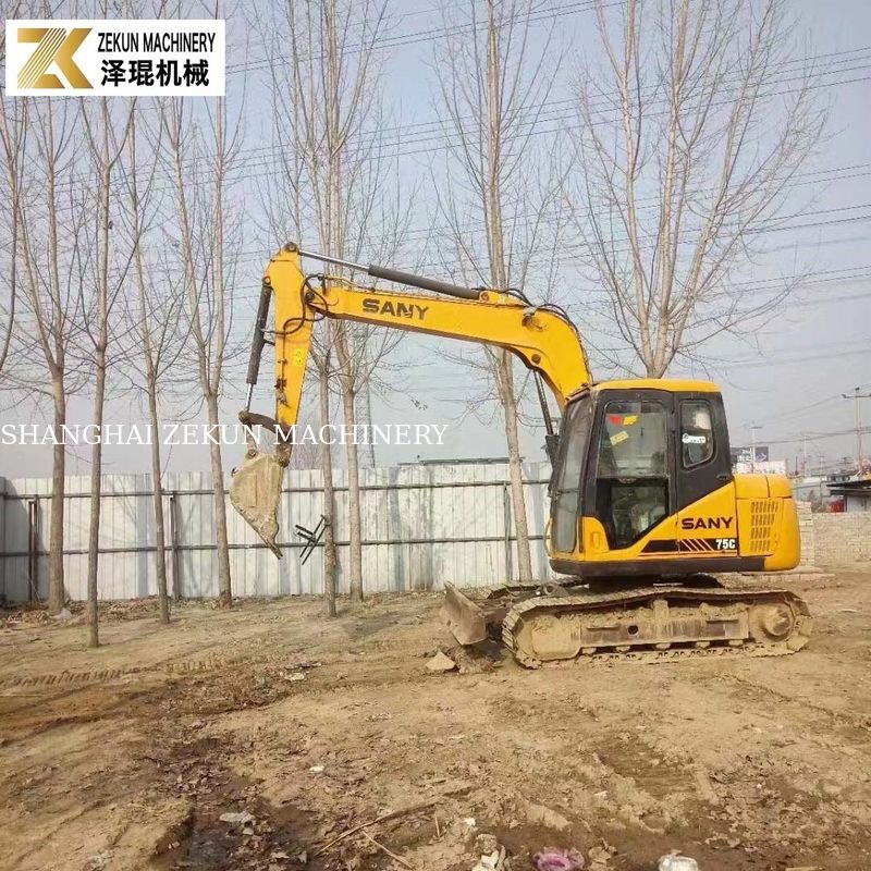 Oryginalny malowany 7T Sany 75 Excavator SY75C-9 SY75C PRO używany koparz