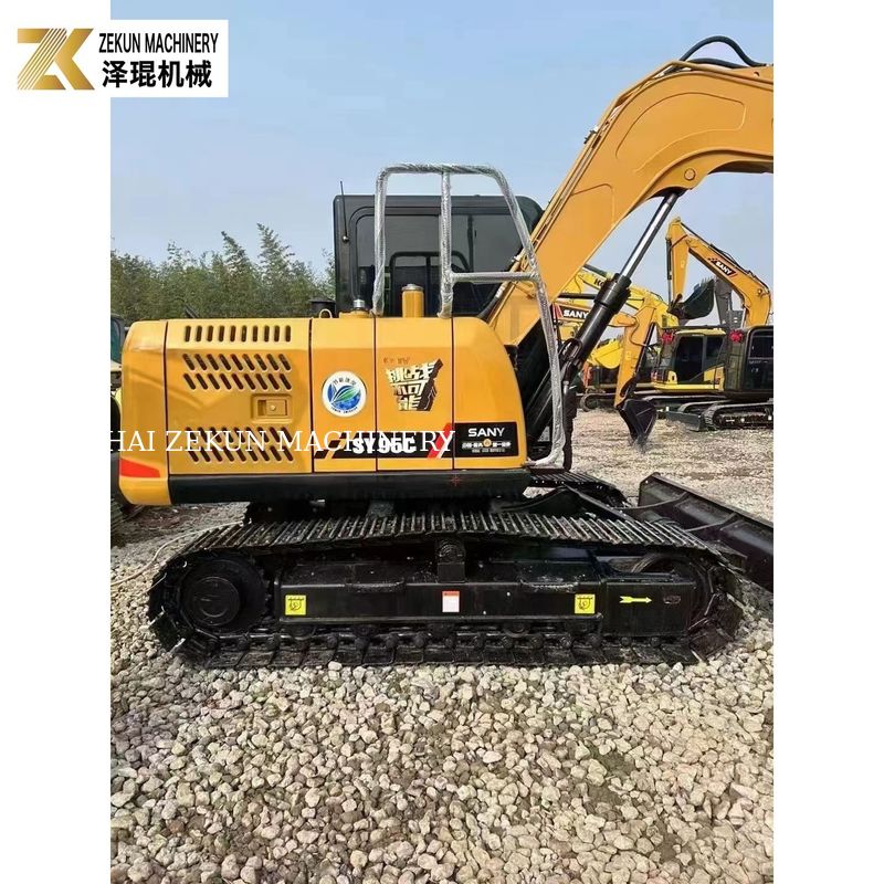 60.7KW Sany SY95 Ekskawator 9Ton używany Digger Kubota V3800DI-T-E3B Silnik