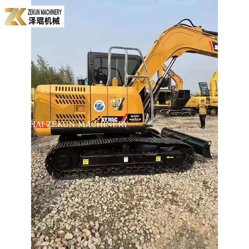 60.7KW Sany SY95 Ekskawator 9Ton używany Digger Kubota V3800DI-T-E3B Silnik