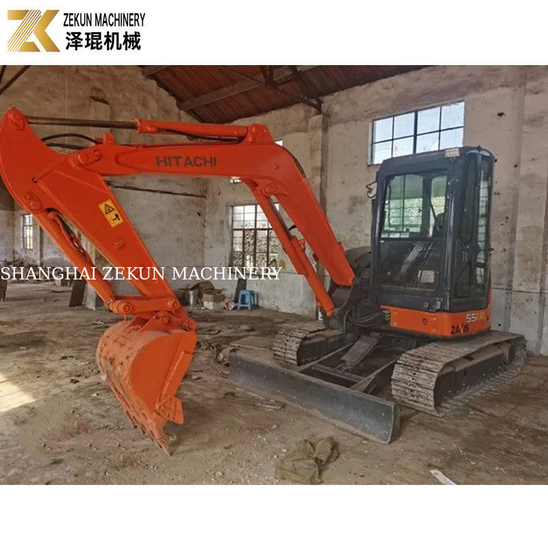 33.1Kw mocy Hitachi ZX55 Bagger 5,5 tony Mini Bagger z 2001-4000 godzin pracy