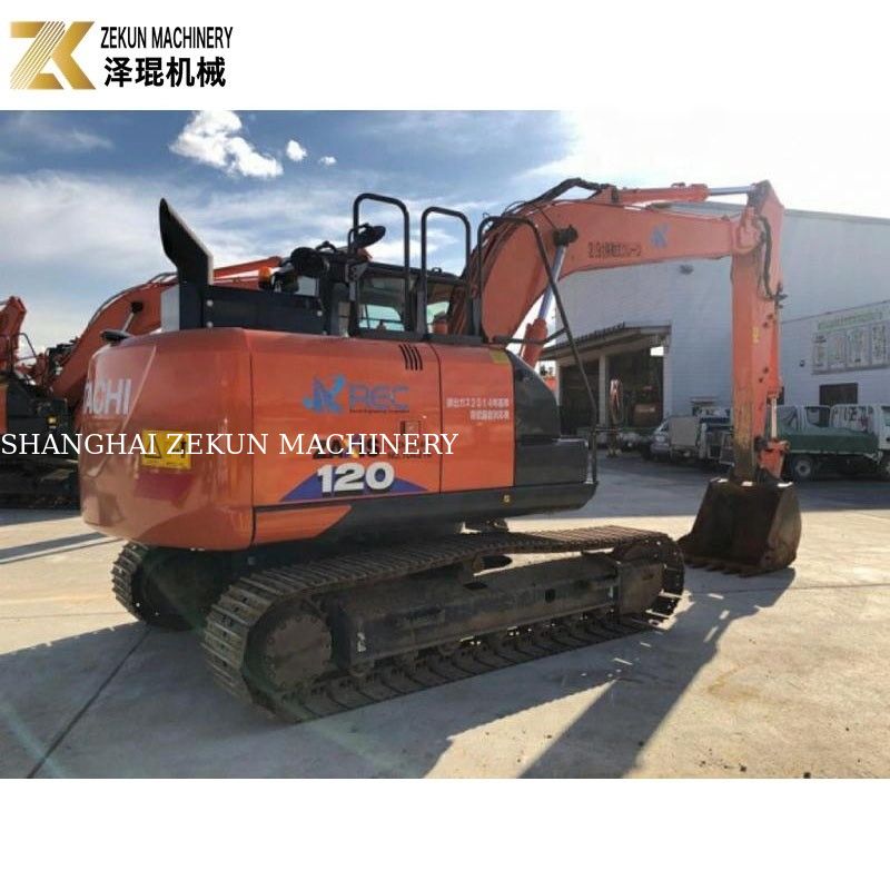 Mini Digger używany 12 Ton Excavators Hitachi ZX120 Excavator ZX120-6 z silnikiem ISUZU