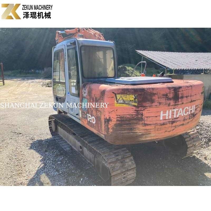 Oryginalny kolor 12Ton używany Ekskawator Hitachi EX 120 EX120-5 z silnikiem ISUZU o mocy 60,5 kW