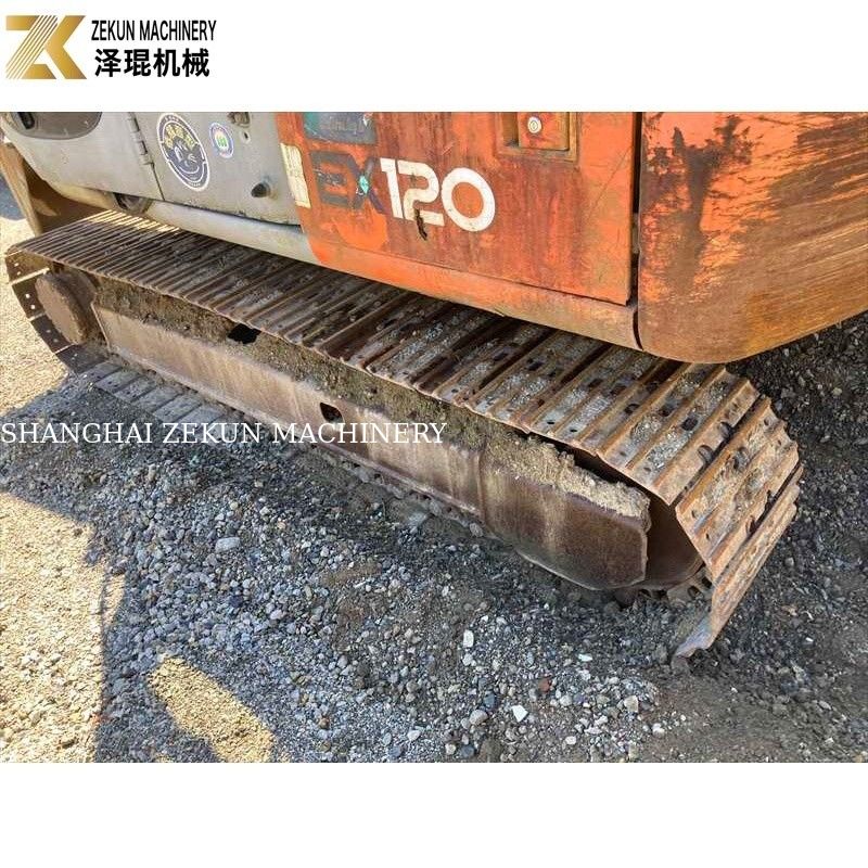 Oryginalny kolor 12Ton używany Ekskawator Hitachi EX 120 EX120-5 z silnikiem ISUZU o mocy 60,5 kW