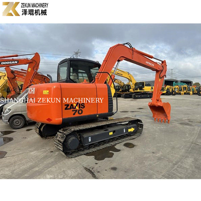 Używany grabarz Hitachi ZX70 z silnikiem ISUZU i oryginalną pompą hydrauliczną w Japonii