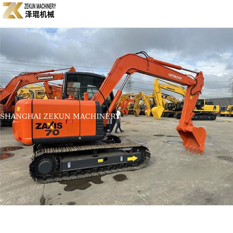 Używany grabarz Hitachi ZX70 z silnikiem ISUZU i oryginalną pompą hydrauliczną w Japonii