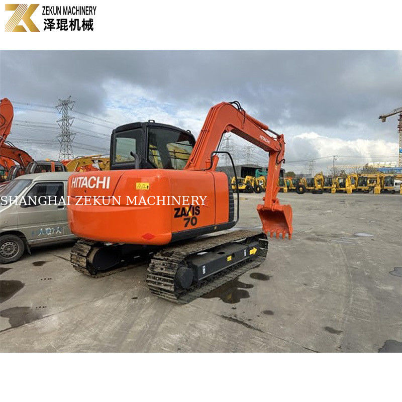 Używany grabarz Hitachi ZX70 z silnikiem ISUZU i oryginalną pompą hydrauliczną w Japonii