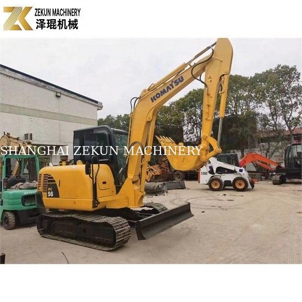 Komatsu PC56-7 Mini Excavator o masie roboczej 5 ton i trwałym silniku wysokoprężnym