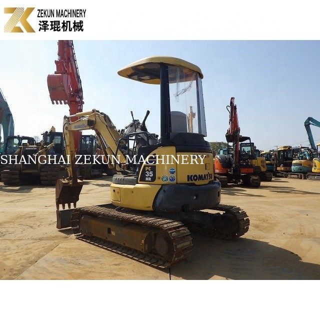 Miniaturowy użyty koparz Komatsu PC35 3tony Masa operacyjna 3700 kg Masa maszyny