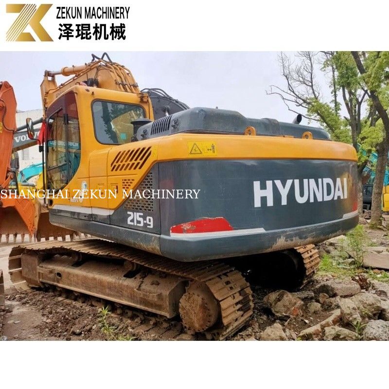 21 ton używany Hyundai 215 Excavator R215-9 używane koparki z oryginalną pompą