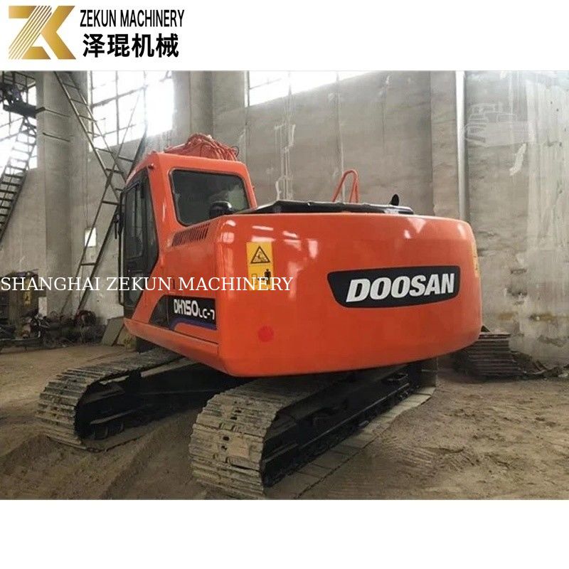 Oryginalny koparz 15Ton używany koparz Doosan DH150 z jack hammer DH150-7 2017