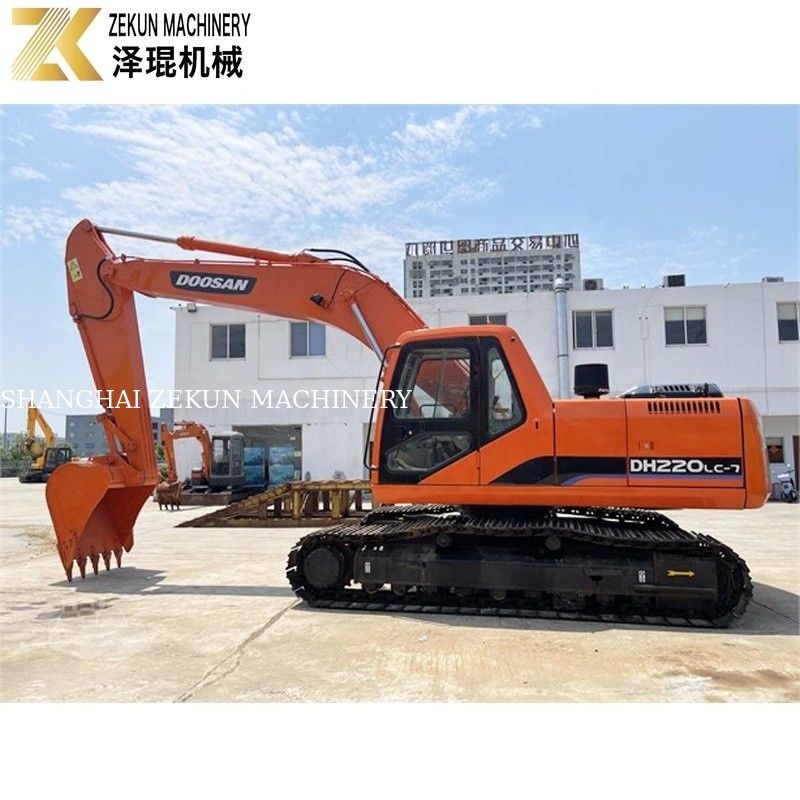Używany koparz ziemi 22 ton Doosan 220 Koparz DH220LC-7 Silnik 21400 K