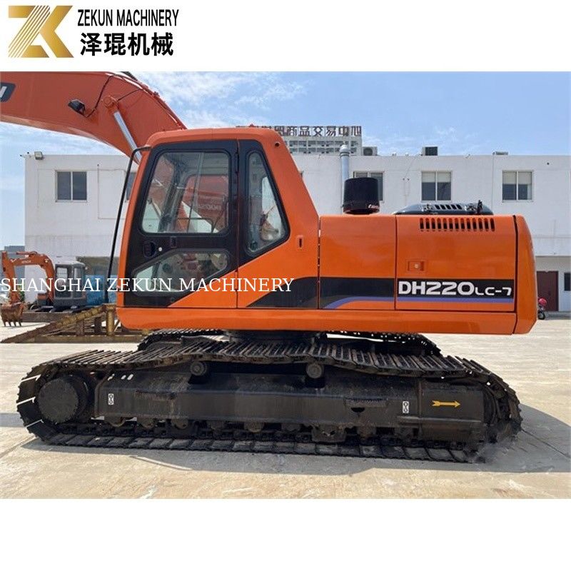 Używany koparz ziemi 22 ton Doosan 220 Koparz DH220LC-7 Silnik 21400 K