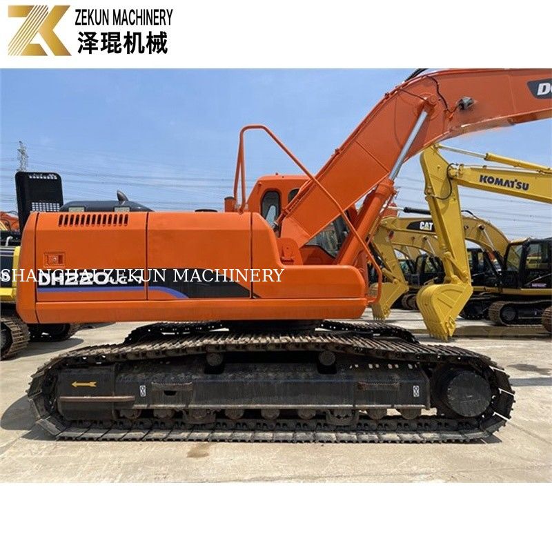 Używany koparz ziemi 22 ton Doosan 220 Koparz DH220LC-7 Silnik 21400 K