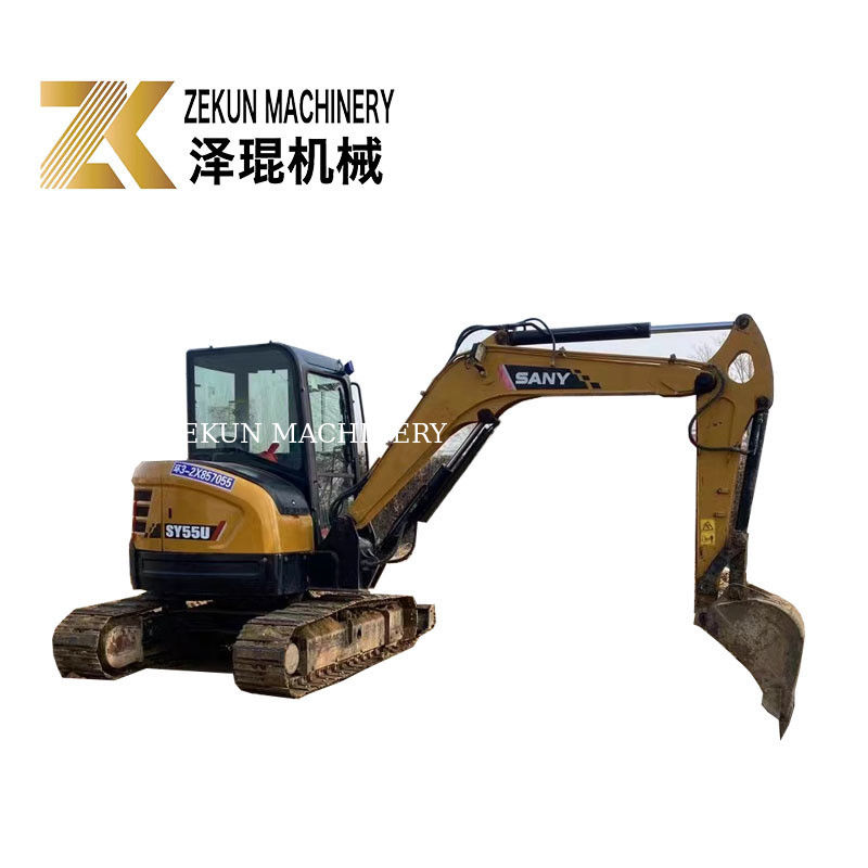 SANY SY55U 5.5T Mini Ekskawator z innymi pompami hydraulicznymi w dobrym stanie