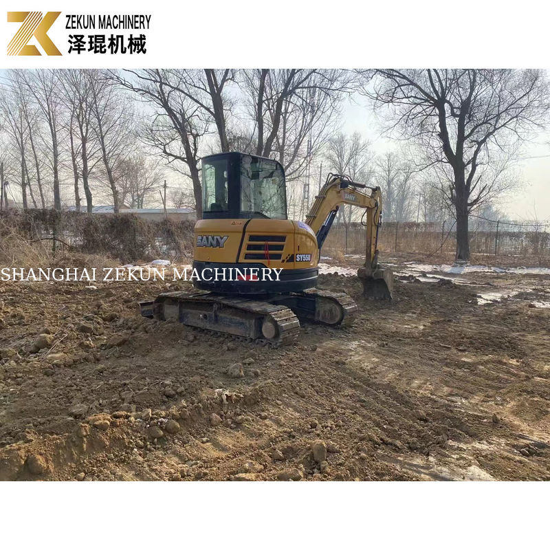 SANY SY55U 5.5T Mini Ekskawator z innymi pompami hydraulicznymi w dobrym stanie