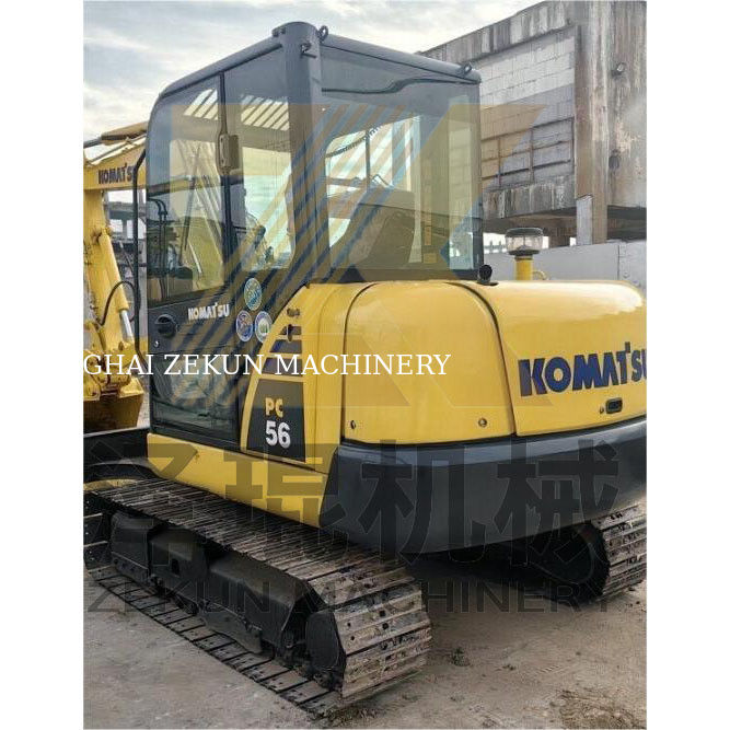 Użyte koparki Komatsu PC56 o pojemności wiadra 0,2 m3 i 0-2000 godzin pracy