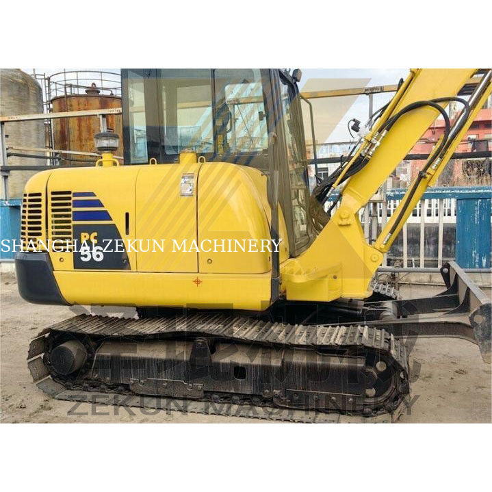 Użyte koparki Komatsu PC56 o pojemności wiadra 0,2 m3 i 0-2000 godzin pracy