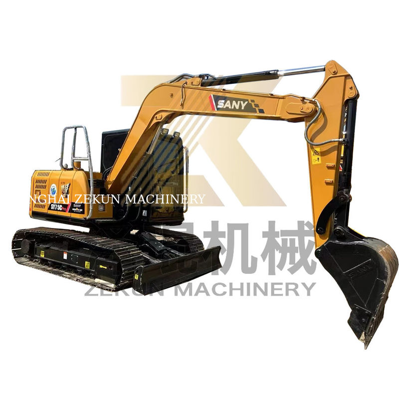 Używana koparka Sany 75 C Pro z oryginalnym cylindrem hydraulicznym i silnikiem ISUZU