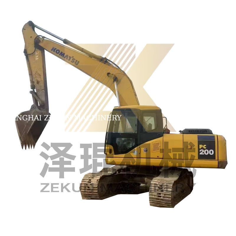 0.8m3 Pojemność wiadra Używany koparz Komatsu PC200-7 z innym cylindrem hydraulicznym