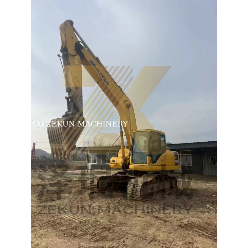 0.8m3 Pojemność wiadra Używany koparz Komatsu PC200-7 z innym cylindrem hydraulicznym