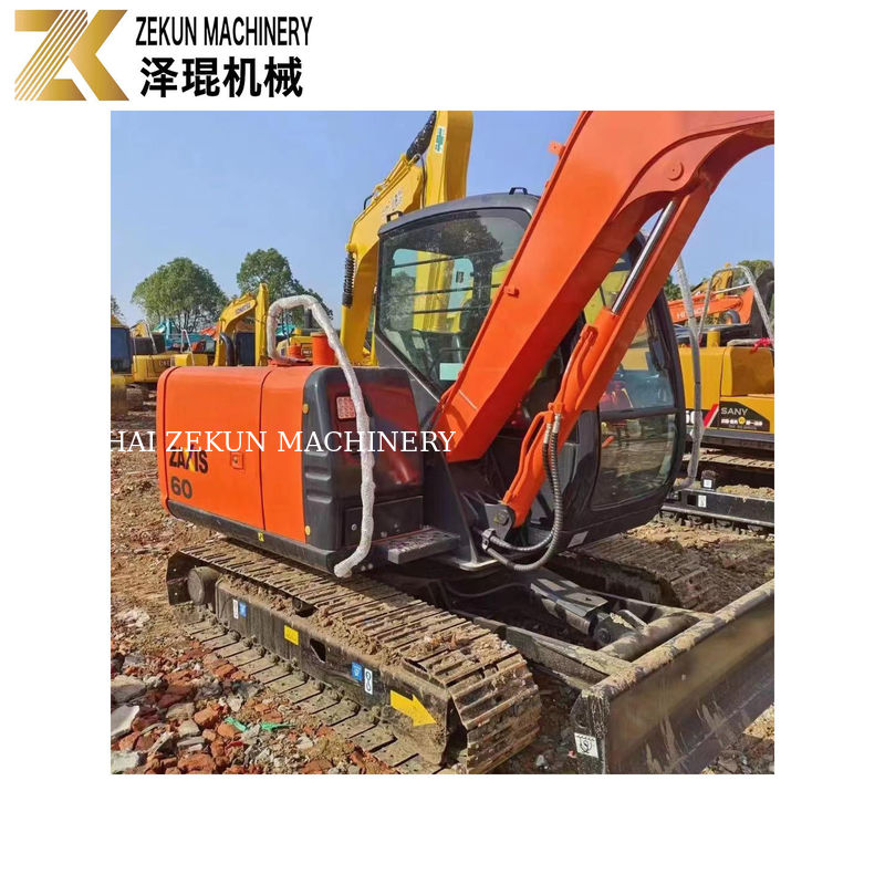 6 ton używany Hitachi ZX60 Mini Excavator o mocy 40,5 kW w dobrym stanie