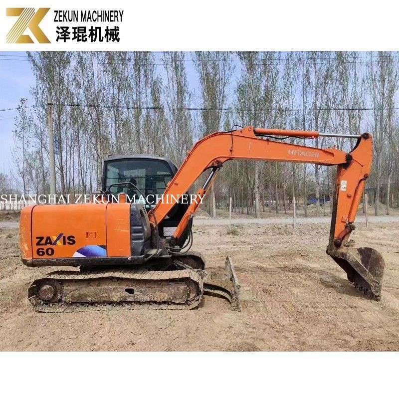 Ręczna koparka Hitachi ZX60 Crawler Excavator 0,22m3 Pojemność wiadra 2013 Rok