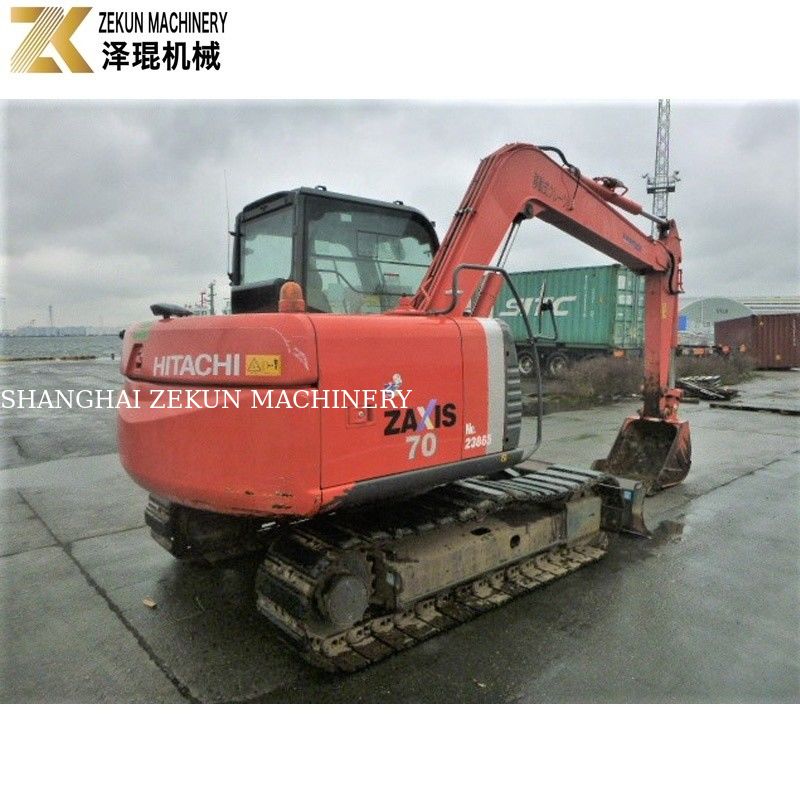 Małe wiadro używane 7 ton Hitachi ZX 70 Koparka z kciukiem ZX70-3 0-2000 godzin pracy