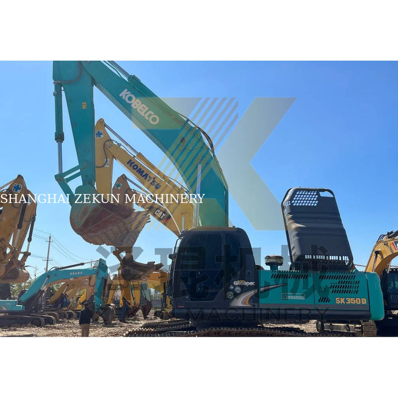 Najwyższa używana koparka Kobelco SK350-8 ZX360-3 z silnikiem HINO