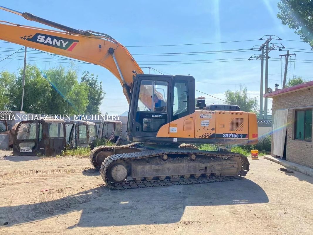 Wykorzystany 21tonowy Sany SY215C-9 SY215C PRO Excavator Crawler do ciężkiej budowy