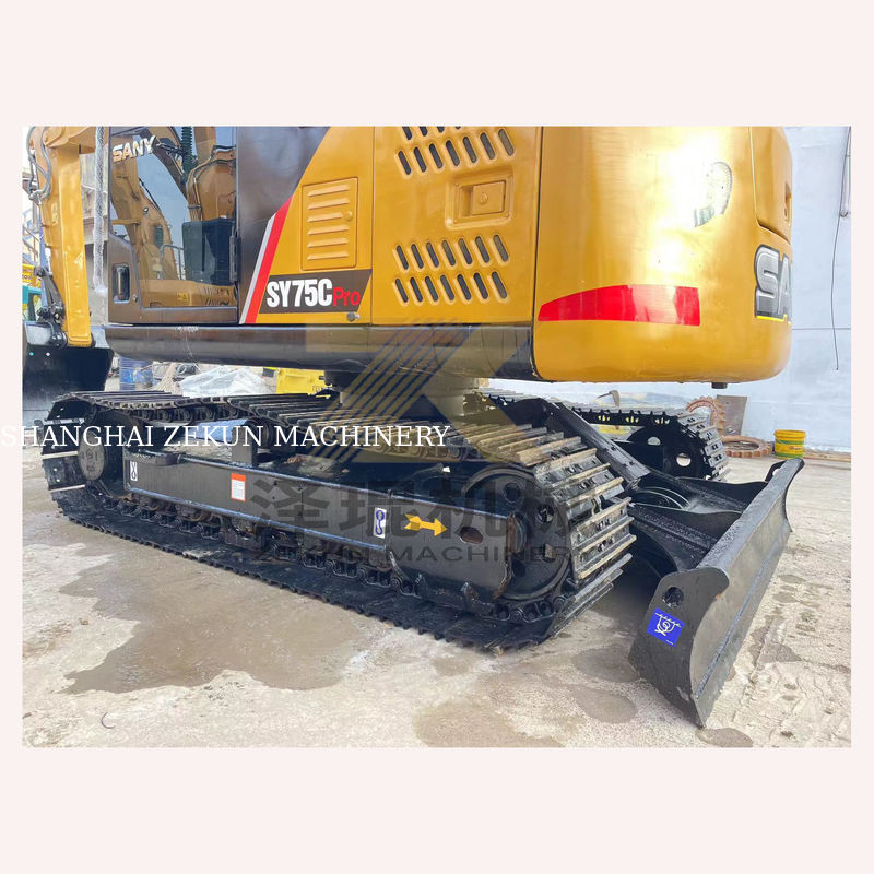 Wykorzystane koparki Sany SY75C Pro z innymi pompami hydraulicznymi waga maszyny 7500 kg