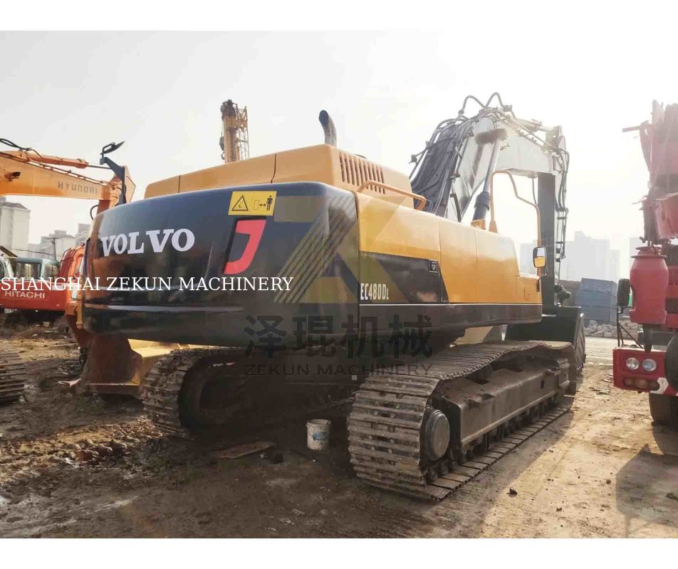 Wykorzystane koparki VOLVO EC480DL 270KW Moc i pojemność wiadra 1,77 3,8 m3