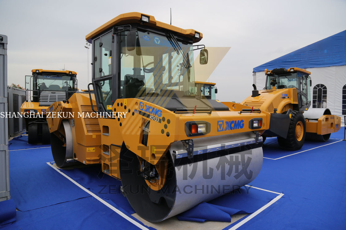 12ton XCMG XD123 Podwójny bębnowy rolnik China Stage III Wyposażenie drogowe