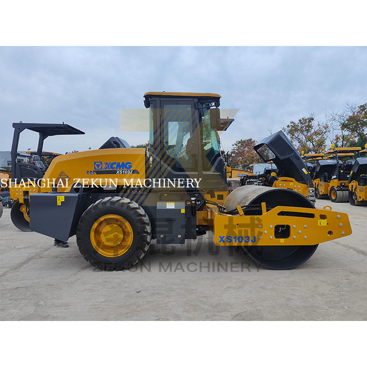 Zastosowany XCMG XS103J Roller 10T jedno bębnowy III etap praca drogowa