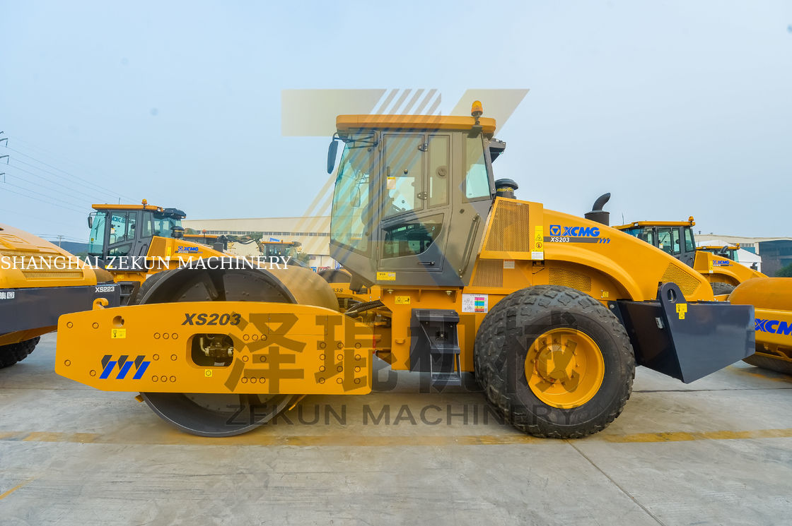 20tonowy XCMG XS203J jednoburkowy walcownik wibrujący China Stage II
