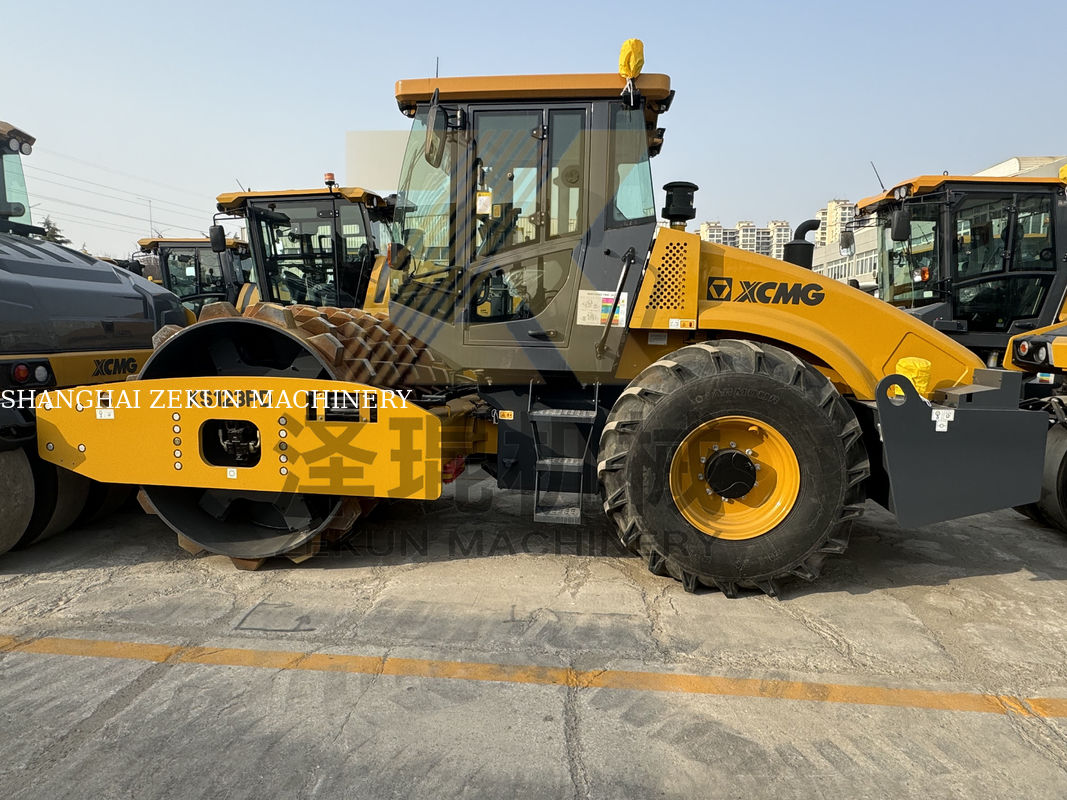 12tony XCMG XS123PD Single Drum Roller China Stage II Road Construction Equipment