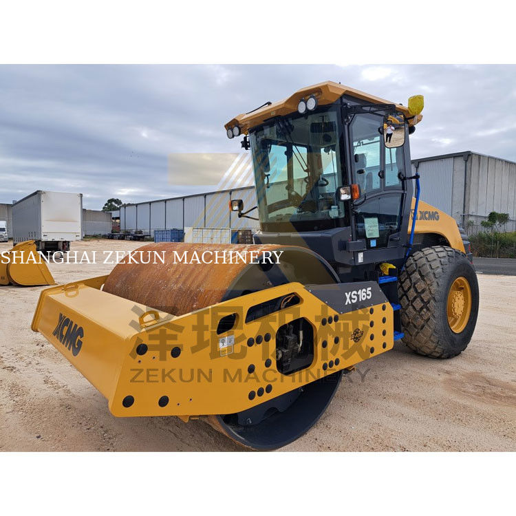 16tony XCMG XS165 W pełni hydrauliczny pojedynczy bębnowy rolnik UE etapu V