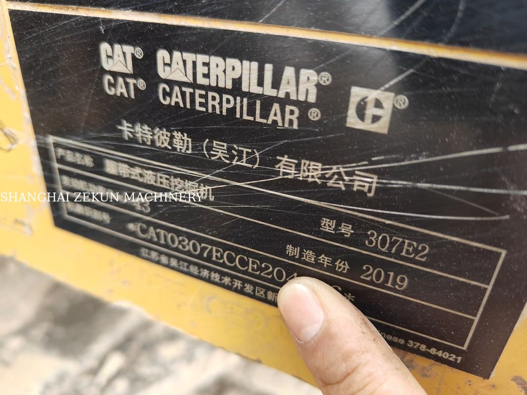 2019 CAT 307E2 Ekskawator z maksymalnym zasięgiem na poziomie ziemi 400 mm i pojemnością zbiornika paliwa 135 l