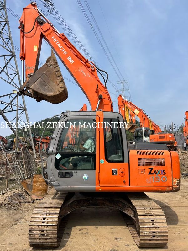 Używany Ekskawator Hitachi ZX130-6 z prędkością 11053h 4.6m Długość wiatru 34.3 MPa Ciśnienie hydrauliczne